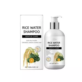 Шампунь с рисом, очищающий массаж кожи головы, увлажняющий и разглаживающий волосы, питательный шампунь One Size