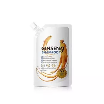 Шампунь с женьшенем - Глубокое очищение и мягкое питание волос, Множество растительных экстрактов для борьбы с выпадением волос, Шампунь для всех типов волос - 300 мл One Size