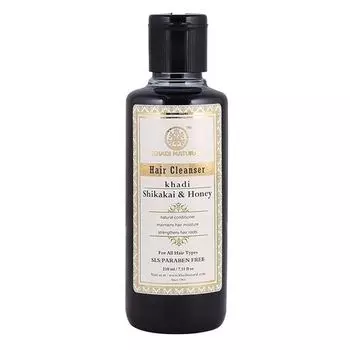 Шампунь Шикакай и Мёд: для укрепления волос (210 мл), Hair Cleanser Shikakai And Honey, Khadi Natural 210ml