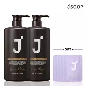 Шампунь Silk Keratin Signature 1000 мл + Водный Пакет 2x Саше 5 шт. Shampoo+shampoo