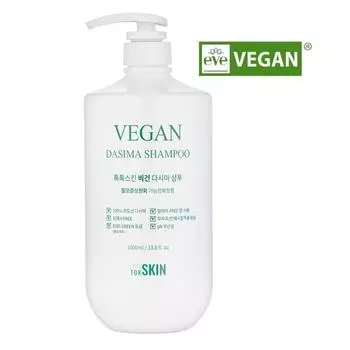 Шампунь Toktok Skin Vegan Kelp от выпадения волос Шампунь для беременных Веганский нераздражающий EWG Green Grade Натуральный шампунь Экологичный шампунь, 1 шт., 1 л