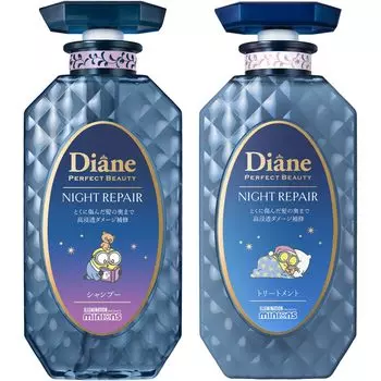 Шампунь Уход глубокий аромат лесных ягод Midnight Perfect Beauty Extra Night Repair 450 мл x 2 Миньон 2024 [Снятый с производства продукт] & [Ночной уход] синий