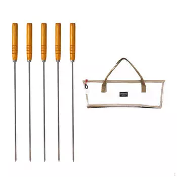 Шампуры для шашлыка BBQ Grilling Long Kebab Metal для палочек для шашлыка White BBQ Pins