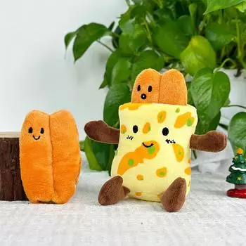 Shandong имитация блинов фруктов плюшевая подвеска 4-дюймовая съемная кукла милая маленькая палочка из жареного теста школьная сумка подвесное украшение 12cm