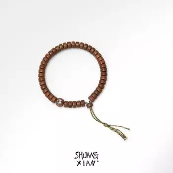 Shangxian Sxian Bai Jingting Same Gloomy Sandal Tablets Bracelet Gift Qixi Gift Accessories Old Sandalwood Yellow Meat Tablets 7mm