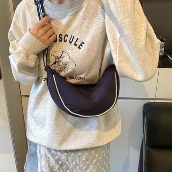 Shangxin Messenger Bag Women S Bag Trendy Simple Underarm Bag Women S Lightweight Large-Capacity Shoulder Messenger Bag красный