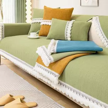 Shanier Sofa Cushion New Four Seasons Universal Anti Slip Cover Simple Modern Leather Sofa Cover 70*70