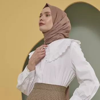 ShantuQ Milk Brown Шаль из поддонов