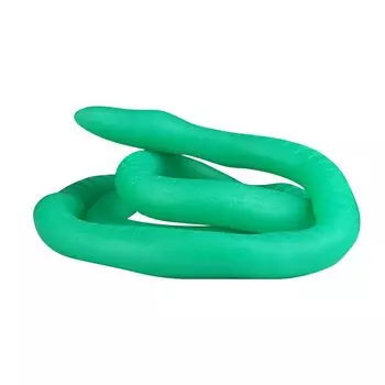 Шаочин Анальная пробка со шкалой и основанием TaRiss x 120 см, силикон, зеленый, 2,6 см