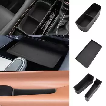 SHAOHAO Toyota Alphard 40 Series 4th Generation Беспроводная зарядка резиновый коврик для открывания двери поднос держатель для напитков коробка резиновый коврик набор аксессуаров
