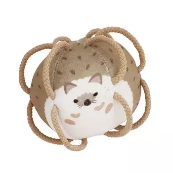 Shaol Mini Wakka Ball с колокольчиком от месяца до первой игрушки детская игрушка в подарок моющаяся подставка S11029 (6 / Ежик/Малыш) (Тканевый шар)