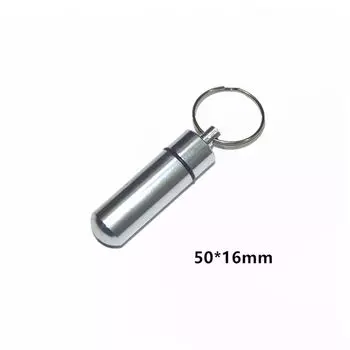 Shape Aluminum Zinc Zinc Alloy Pill Bottle Pill Case Organizer Box Medicine Case Pill Box Pill Container 4