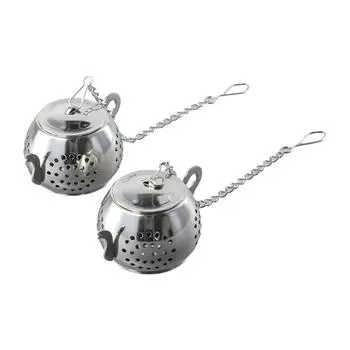 Shape with Base Non-rust Reusable Spice Strainer Tea Infuser Herbal Spice Filter Coffee Filter pumpkin