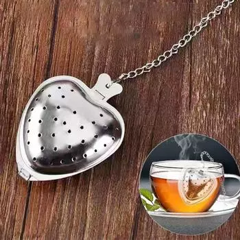 Shape with Base Reusable Non-rust Spice Strainer Tea Infuser Herbal Spice Filter Coffee Filter pumpkin