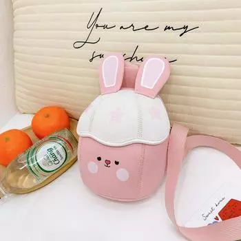 Shaped Bunny Cute Children Chest Bag Kindergarten Kids Snack Crossbody Bag