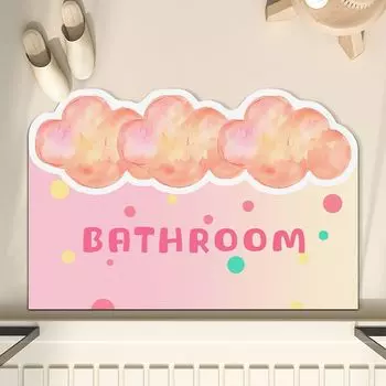 Shaped Gradient Modern Soft Diatomaceous Mud Mat Home Non-slip Quick Dry Absorbent Toilet Bathroom Door Special Foot Mat 40 * 60 (soft diatom mud)