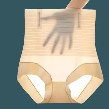 Shapewear Ice Silk Tummy Control Briefs Flat Belly Postpartum Body Shaper Girls 2XL чёрный