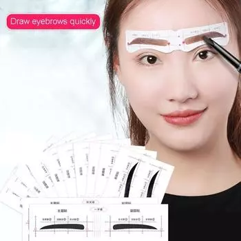 Shaping Beginners DIY Drawing Thrush Artifact Eyebrow Template Card Thrush Cards Eyebrow Stickers 02