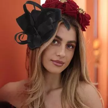 Шапка-чародей с зажимами для оголовья, украшенный перьями головной убор, чаепитие, свадьба, Хэллоуин, шляпа для выступлений для девочек зелёный