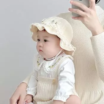 Шапка для девочки, сезон, милая, милая, принцесса, шляпа-ведро, для девочек, солнцезащитный козырек, ветрозащитная, регулируемая, зимняя, для бассейна