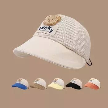 Шапка для маленьких девочек и мальчиков, милая хлопковая тонкая фуражка для новорожденных, повседневная дорожная уличная шапка от солнца для малышей, От 1 до 4 ушей жёлтый