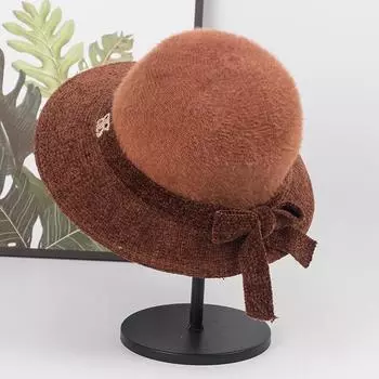 Шапка для пожилых женщин, матерей, осень-зима, тонкий дизайн, шапка для бассейна для пожилых бабушек и бабушек среднего возраста, водонепроницаемая шапка из меха норки для жены рыбака