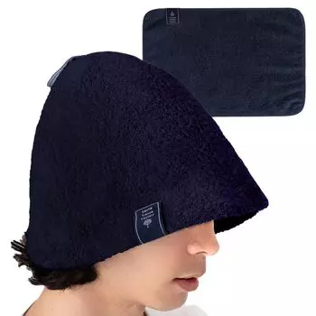 Шапка для сауны для мужчин и большой большой сауны включает в себя один размер, подходит большинству женщин [Duerfusa], полотенце, 100% хлопок, плотный, трехмерное шитье,