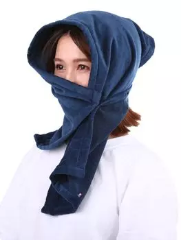 Шапка для сауны Имабари может скрыть вашу сауну 6. Один размер подходит для сауны. Сделано из антибактериального и непахучего материала 301 Navy [Minamoto Shoten] Полотенце, Полотенце, Рот, Цвета, тёмно-синий