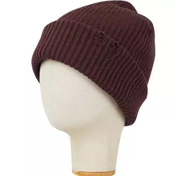 Шапка из шерсти рапса, женская, осень-зима, однотонная, теплая, вязаная шапка, мужская, для защиты ушей темно-красного