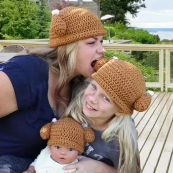 Шапка-куриная ножка, высокоэластичная трикотажная ветрозащитная термошапка для зимнего веселья, Хэллоуина, Дня благодарения, Рождества S