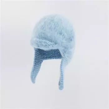 Шапка Мягкая Балаклава, однотонные Зимние шапки Шапка-ушанка Шапка-ушанка Русская зимняя шапка Шапка с меховым капюшоном Шерстяные женские шапки-бомберы Теплые шапки-шапки 55-59CM