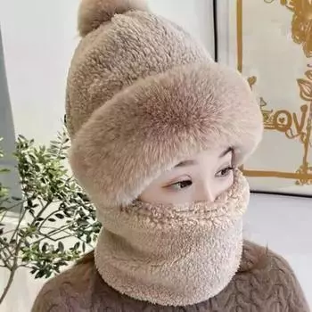 Шапка мужская и женская, осенне-зимняя, ветрозащитная, велосипедный шарф, маска, цельная шапка, теплая шея, защита ушей, крышка для головы, утолщенная кепка с рукавами хаки