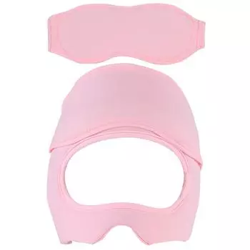 Шапка от мигрени, ледяная шапочка для головной боли со съемной маской для глаз, ледяная повязка на голову от мигрени, холодный компресс, шапка для мужчин и женщин розовый