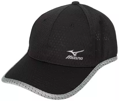 Шапка овальная сетчатая кепка вентиляция летняя спортивная повседневная C2JWB154 черная [Mizuno] мужская чёрный