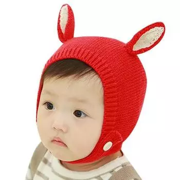 Шапка-пилот Monsieur Baby s Savit, 46 см, красная, Популярная детская одежда в Корее