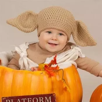 Шапка с кроличьими ушками, теплая балаклава на осень и зиму, шейный платок, маска, цельновязаная шапка Children 50-54cm