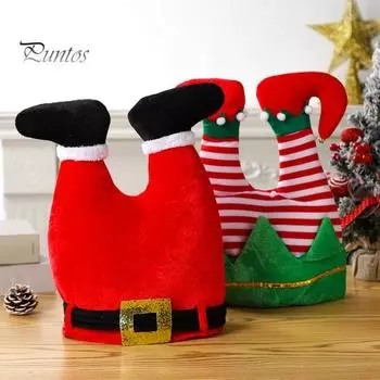 Шапка Санта-Клауса, забавный рождественский костюм-шапка для взрослых, детей, рождественский костюм для косплея, аксессуар для праздничной вечеринки в Новый год C