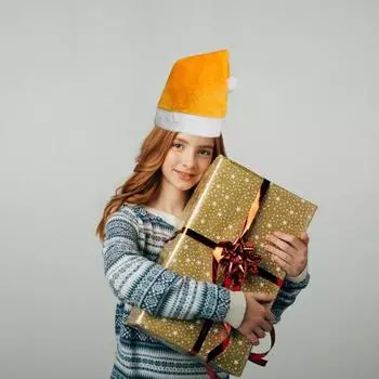 Шапка Санты с белым плюшевым шариком, рождественский праздничный костюм, мягкая бархатная рождественская шапка для рождественских вечеринок, семейных посиделок серый