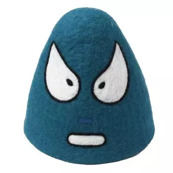 Шапка-сауна Lucha Wool Pro Wrestler Mask Шапка-сауна из фетра Мексиканская шапка-сауна Унисекс Садо Сакацу Тотоно Финская этническая азиатская хиппи-фестиваль Амина Чайхане синий