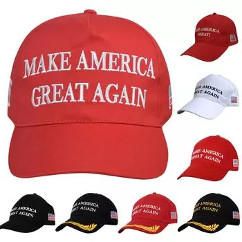Шапка «Сделаем Америку снова великой» Регулируемая бейсбольная кепка One Size