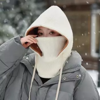 Шапка, шарф, комплект из двух предметов, теплая функциональная шапка, универсальная ветрозащитная и морозостойкая шапка, для мужчин и женщин.