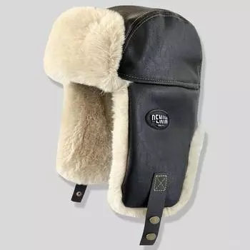 Шапка Thunderbolt женская осенне-зимняя утепленная плюшевая кепка из искусственной кожи для катания на лыжах, защиты ушей от холода, кепка для полетов для мужчин One Size коричневый