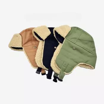 Шапка Thunderclap для мужчин и женщин, зимняя, для защиты ушей, хлопковая, теплая, для езды на велосипеде, пилота, байкера One Size тёмно-синий