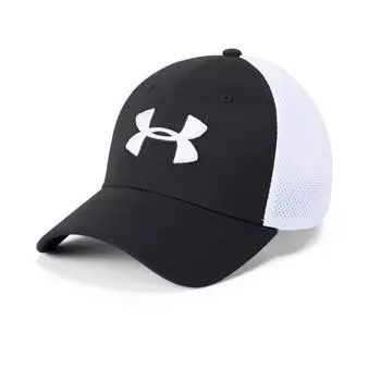 Шапка UA TB Classic Mesh Cap Japan LGXL на японский размер [UNDER ARMOR] мужская BLK/WHT/WHT (эквивалент L)