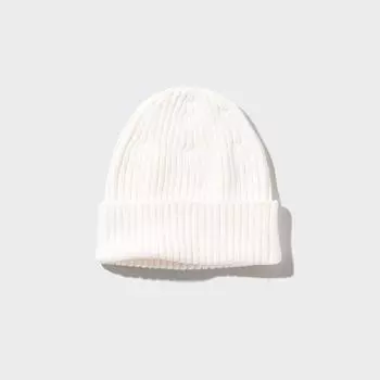 Шапка UNIQLO в рубчик из хлопка