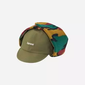 Шапка-ушанка Supreme Gore Tex Оливковая 23FW -