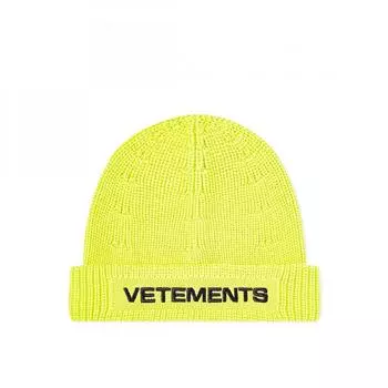 Шапка Vetements с вышитым логотипом Неоново-черный UA52KN300Y
