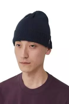 Шапка в рубчик [Snow Peak] тёмно-синий