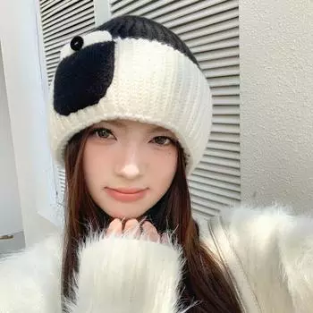 Шапка женская японского дизайна Sense зимняя теплая вязаная шерстяная шапка модная универсальная шапка-пуловер