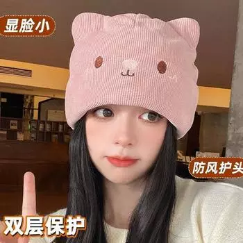 Шапка женская сезонная для беременных женщин послеродовая шапка милая женская флисовая теплая шапка для холодной погоды average size